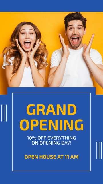 Grand Opening Event With Discounts On All Instagram Video Story Πρότυπο σχεδίασης