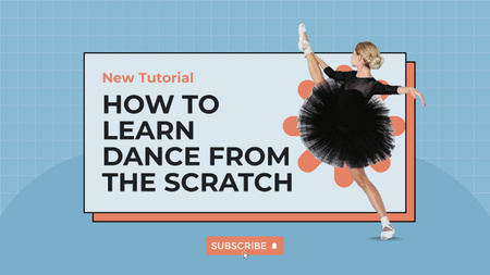 Tips How to Learn Dance Quickly Youtube Thumbnail Design Template