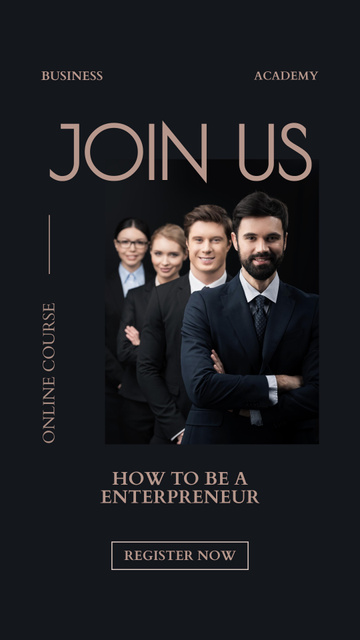 Business People in Suits Instagram Story Design Template