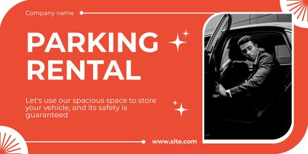Rental Parking for Vehicle Owners Twitter Design Template