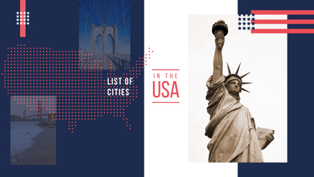 New York sightseeing spots Youtube Design Template