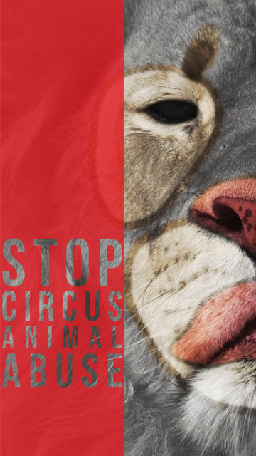 Coverage of Circus Animal Abuse Social Issue Online Instagram Video Story  Template - VistaCreate