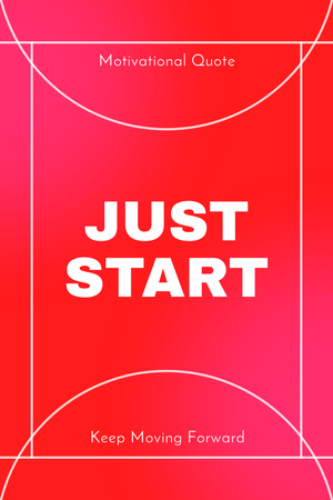 Platilla de diseño Great Motivation to Start Something Pinterest