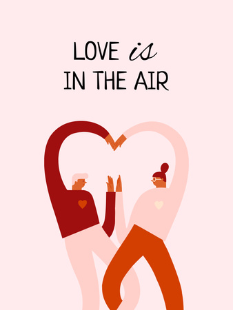 Inspiraatiota rakkaudesta ja ihmissuhteista Poster US Design Template