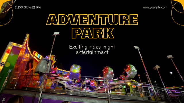 Designvorlage Bonus Voucher For Adventure Park Attractions für Full HD video