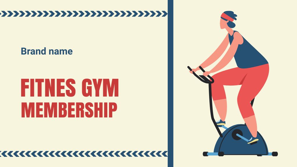 Gym Memberships Discount Label 3.5x2in Design Template