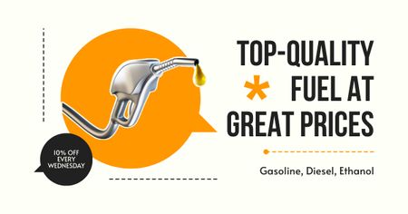 Kis árcsökkentés a kiváló minőségű üzemanyagon Facebook AD tervezősablon