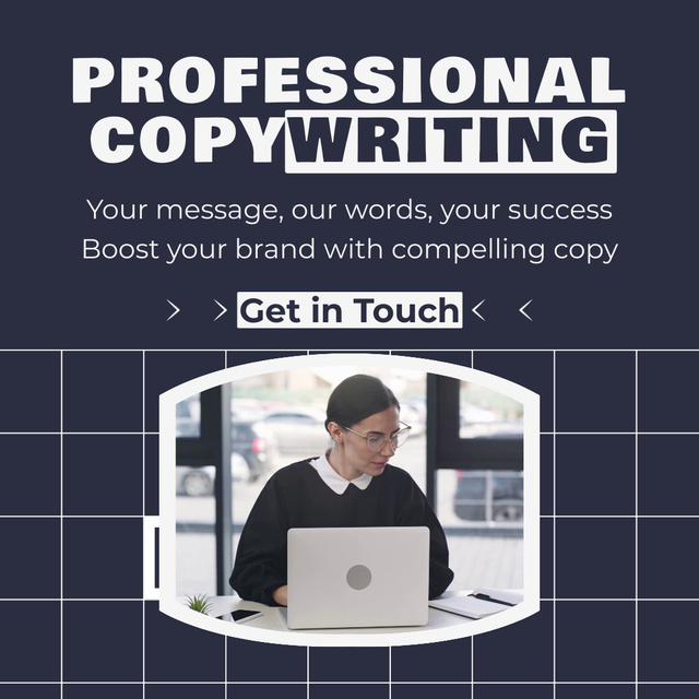 Modèle de visuel Highly Experienced Copywriting Service Offer - Animated Post