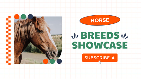 Equestrian Sport Youtube Thumbnail Design Template