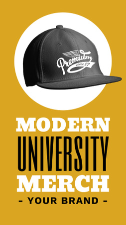 Designvorlage Collegiate branded gear 2 für Instagram Video Story