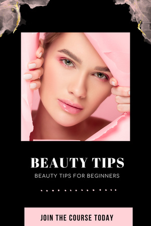 Welcome to Course about Beauty Tips Pinterest Design Template