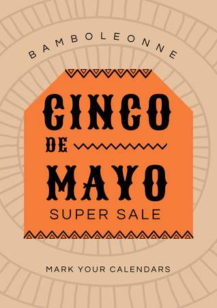 Cinco de Mayo Special Offer Poster A3 – шаблон для дизайну