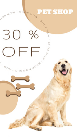 Pet Shop Discount Sale Instagram Story Design Template
