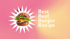 Variety Of Beef Burgers With Best One