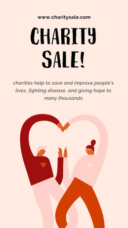 Charity Sale for Couple Instagram Story Design Template