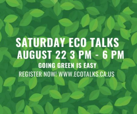 Designvorlage Saturday eco talks  für Medium Rectangle