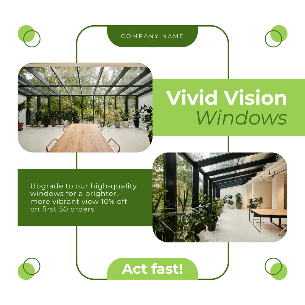 Modèle de visuel Offer of Windows Installation Services - Instagram AD