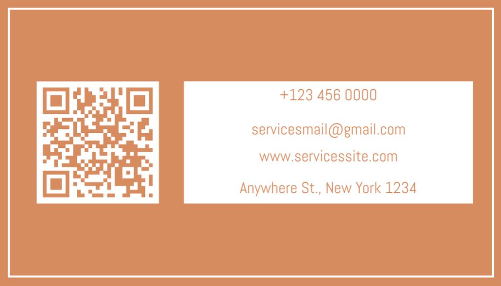 Template di design Domestic Fireplaces Maintenance Offer on Beige Business Card US