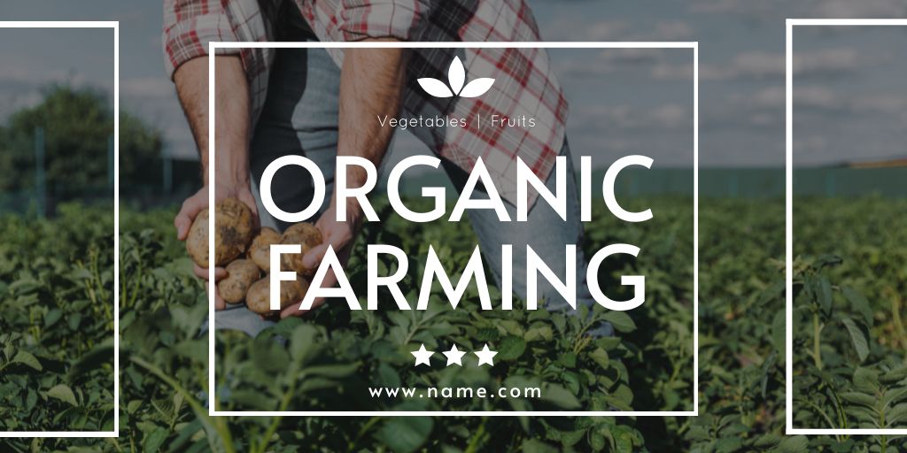 Promotion of Organic Farming Twitter – шаблон для дизайну