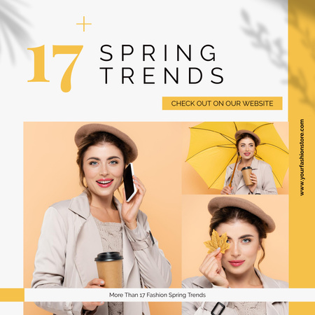 Platilla de diseño Spring Trends Announcement Instagram