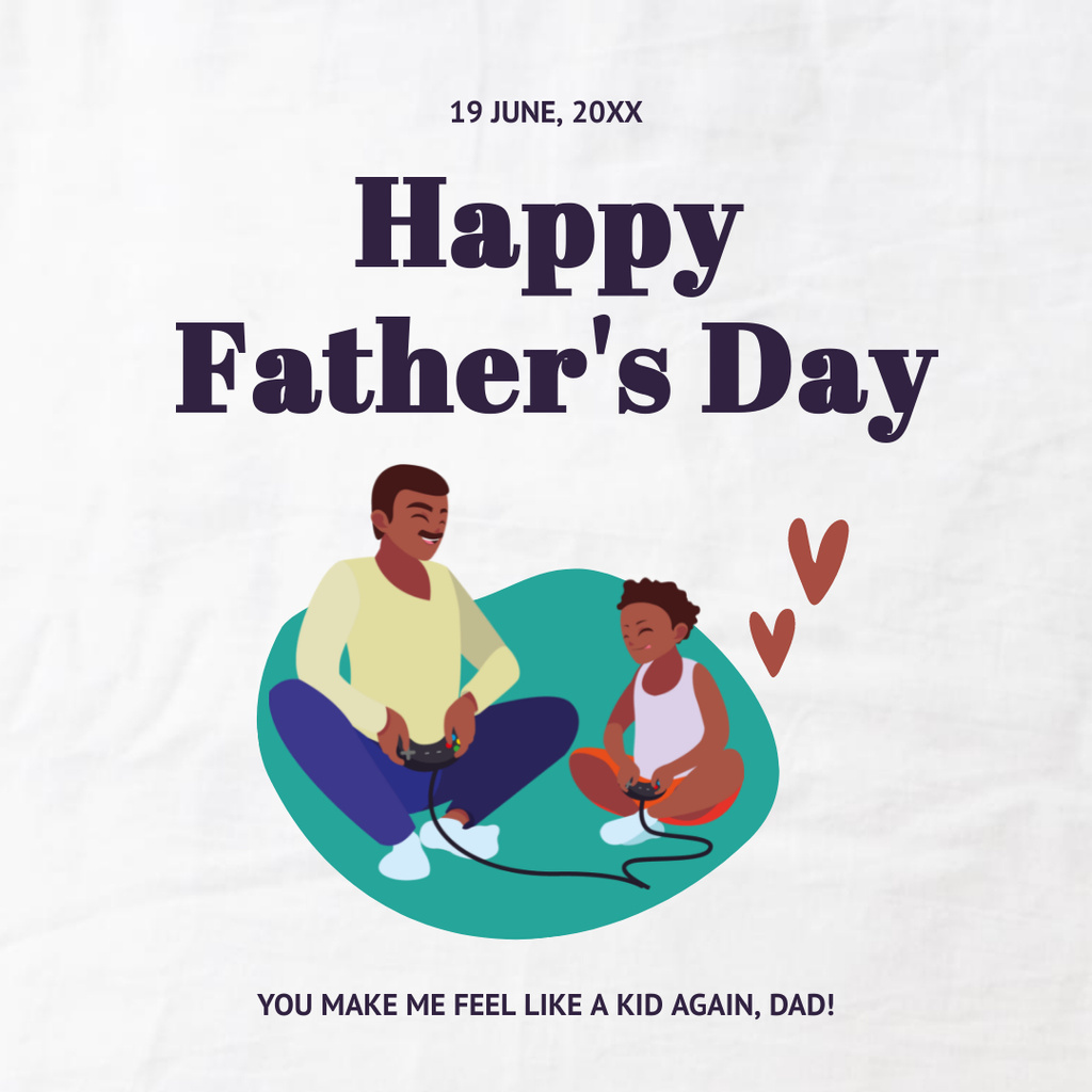 Wishing Special Father's Day Celebration Instagram Modelo de Design