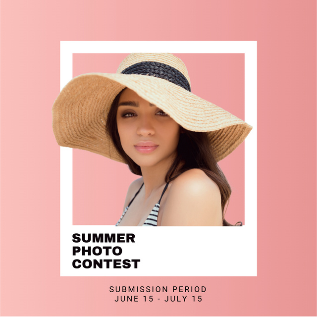 Plantilla de diseño de Summer Photo Contest Announcement Instagram 