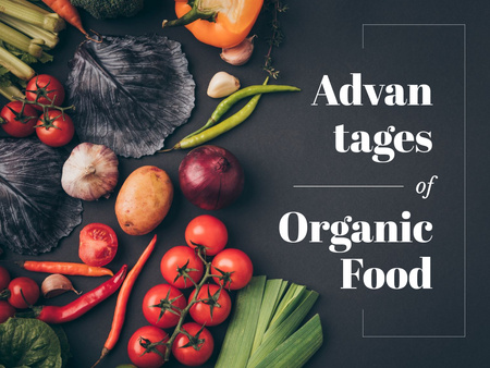 Platilla de diseño Advantages of organic food Presentation