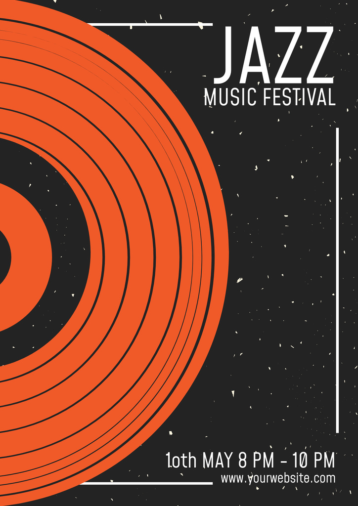 Marvelous Jazz Music Festival Announcement In Spring Poster Šablona návrhu
