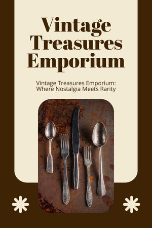 Antique And Silver Cutlery Offer Pinterest Design Template