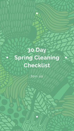 Ontwerpsjabloon van Instagram Story van Spring Cleaning Event Announcement