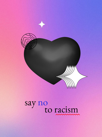 Plantilla de diseño de Protest against Racism Poster US 