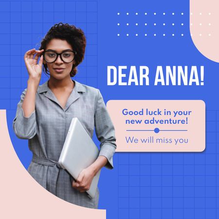 New Job Personal Greeting And Luck Wish Animated Post Design Template