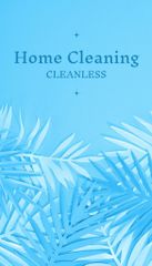 Home Cleaning Services Offer on Blue