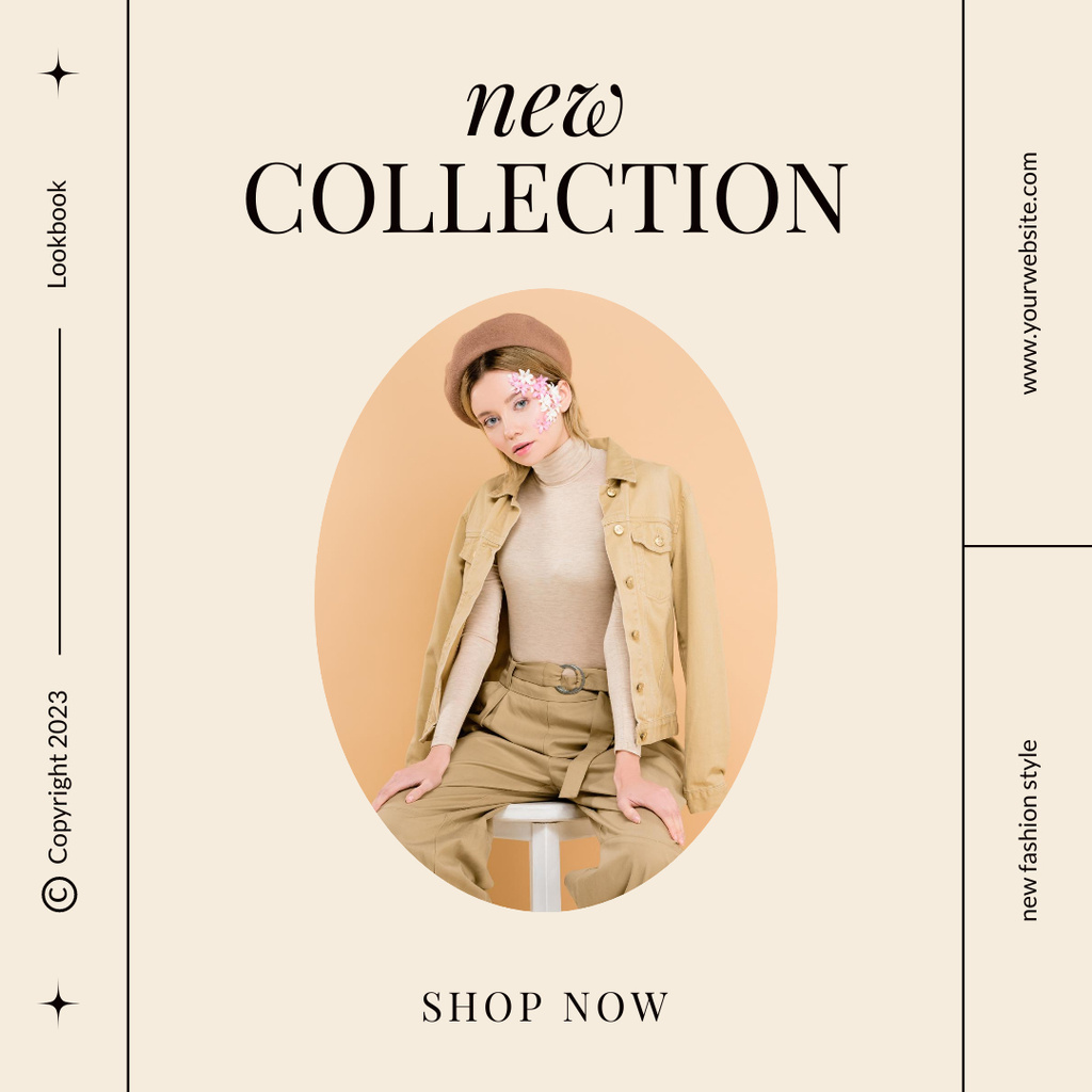 Template di design Female Fashion Clothes Sale Ad Instagram
