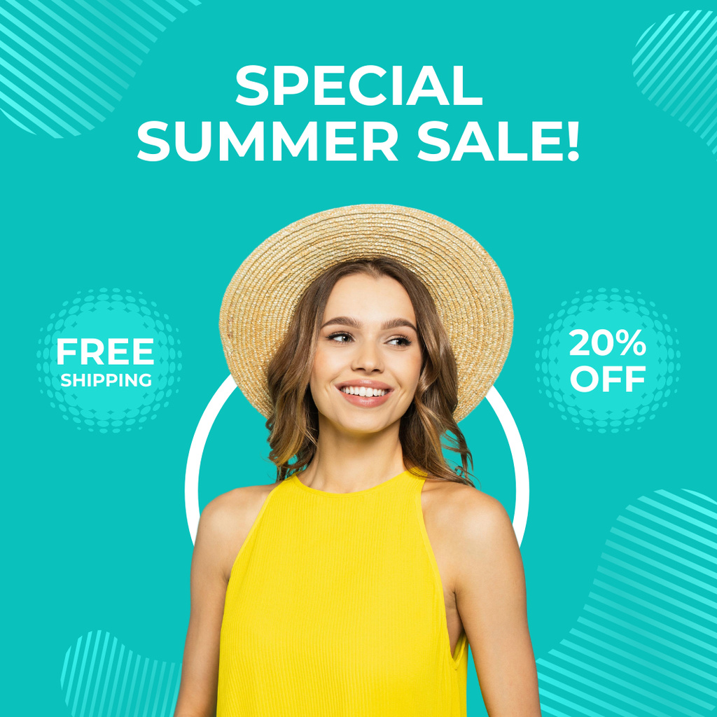 Special Summer Sale Announcement Instagramデザインテンプレート