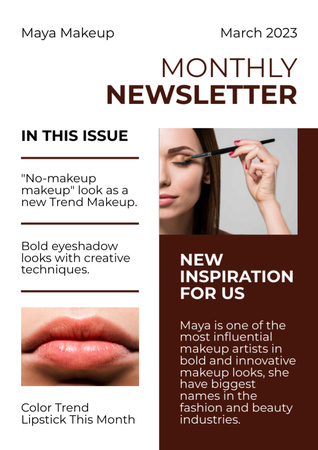 Designvorlage Beauty Salon für Newsletter