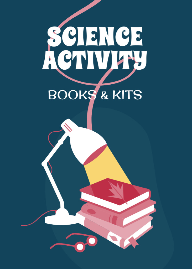 Science Activity Books And Kits Offer Postcard 5x7in Vertical Tasarım Şablonu