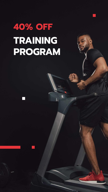 Sport Training Program Discount Offer Instagram Story Tasarım Şablonu