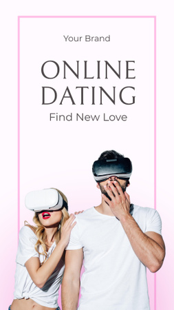 Ad of Virtual Reality Dating Site TikTok Video Design Template