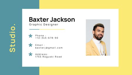 Graphic Designer Introductory Card Business Card US Design Template