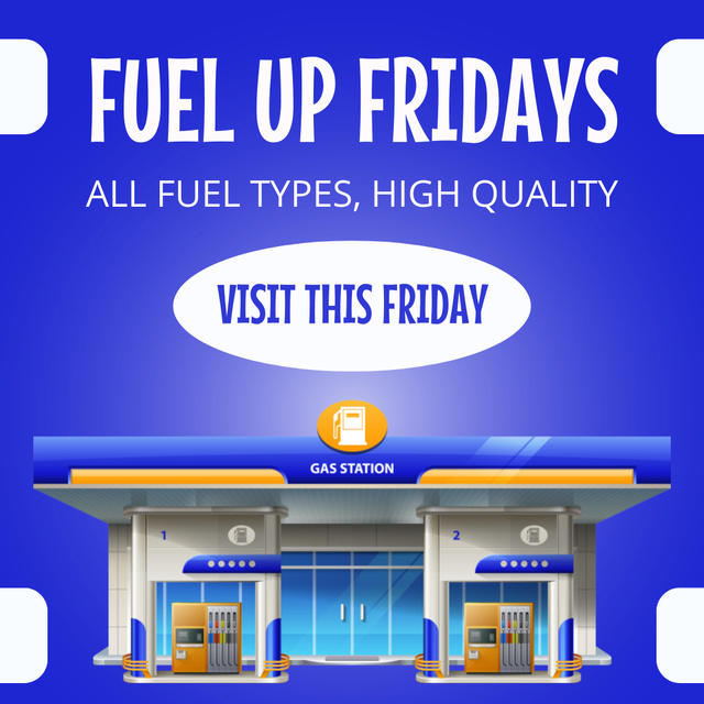 Plantilla de diseño de Offering High Quality Fuel of All Types at Reduced Prices Instagram AD 