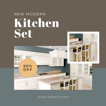 Kitchen Set Promotion Instagram Design Template