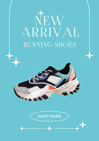 New Arrivals of Women’s Running Shoes Poster Design Template