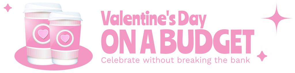 Designvorlage Budget-friendly Celebration Of Valentine's Day für Twitter