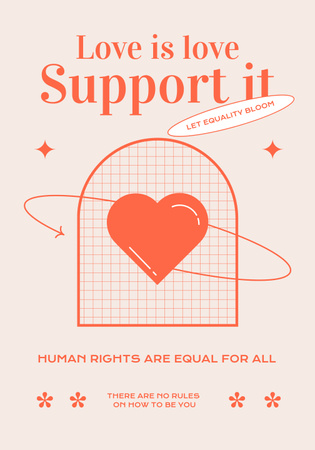 Template di design Awareness of Tolerance to LGBT Poster 28x40in