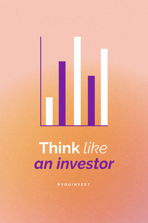 Investor mindset concept Pinterest Design Template