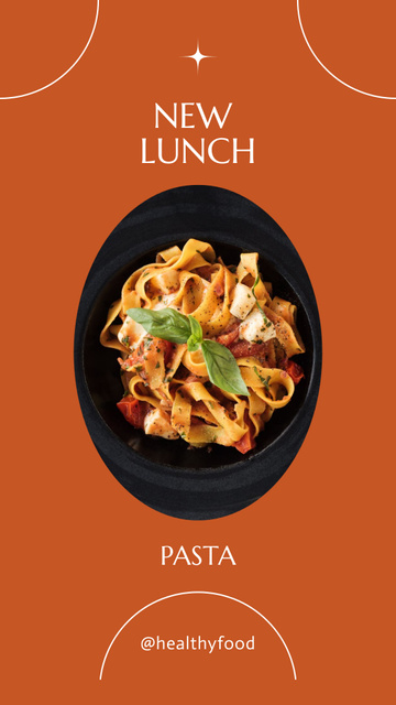 Pasta for Lunch Time Instagram Story Design Template