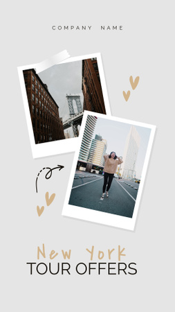 Tour to New York Instagram Video Story Design Template