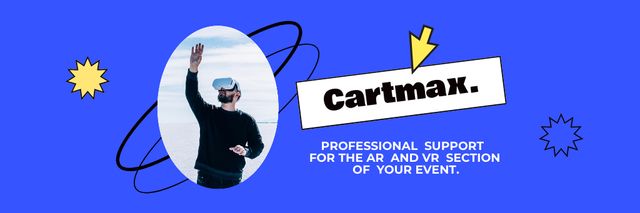Template di design Professional Support For Virtual Reality Device Offer Email header