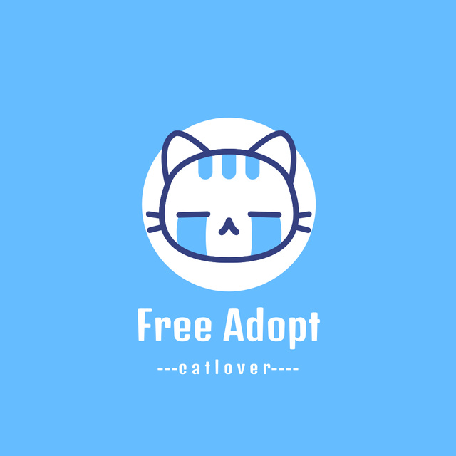 Free Pet Adoption service logo Logoデザインテンプレート